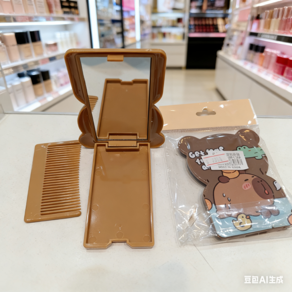 Peine y espejo para carteras