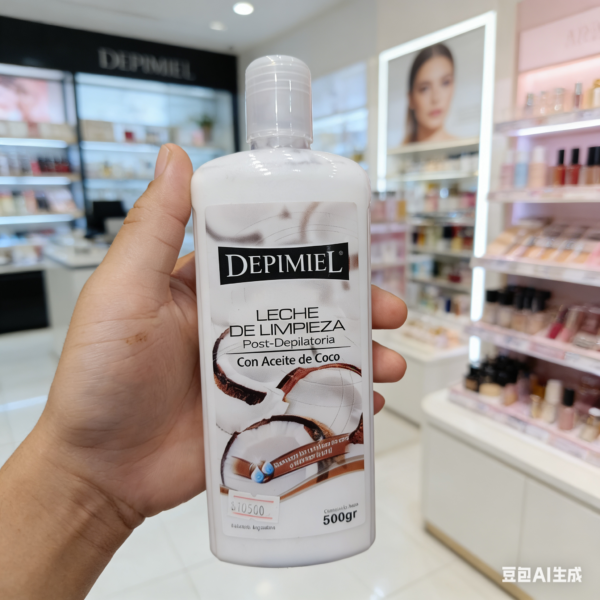 Leche de Limpieza Post-Depilatoria con Aceite de Coco DEPIMIEL
