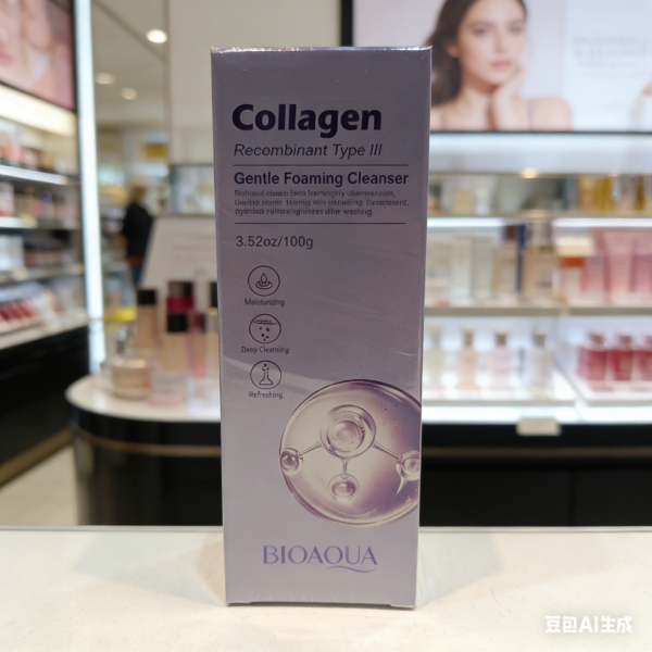 Limpiador Espumoso Suave con Colágeno Recombinante Tipo III BIOAQUA
