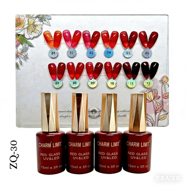 charm limit red glass-725302