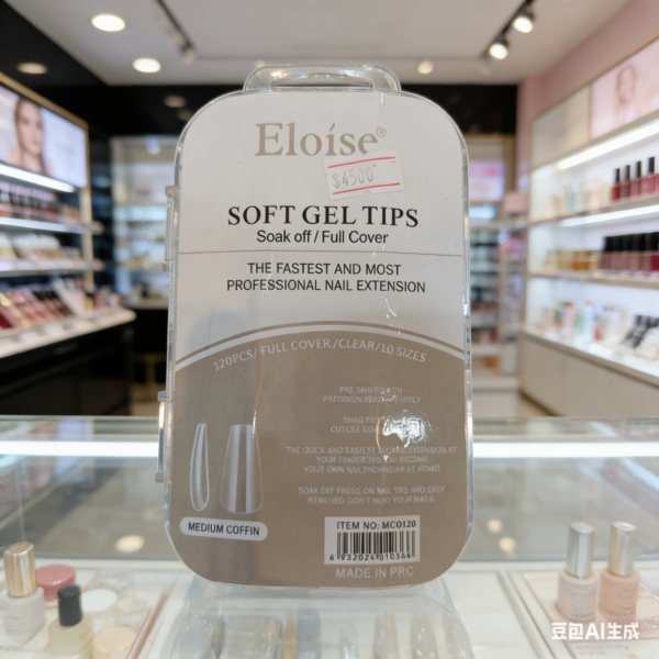 Soft gel tips medium coffin-010366