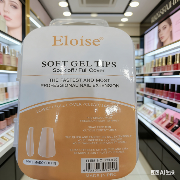 Soft gel tips prelimado coffin -010403